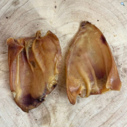 Natural Air-Dried Pig Ears 1pc