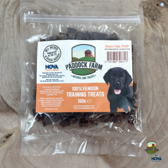 Paddock Farm Training Treats Venison 100g