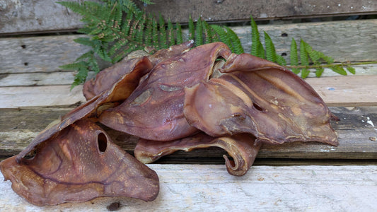 Natural Air-Dried Pig Ears 1pc