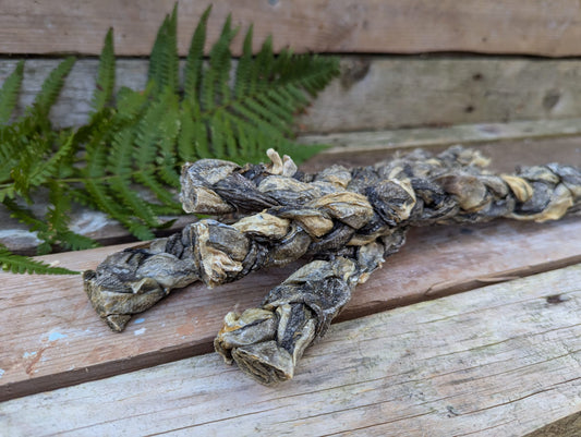 Dried Cod Skin Braids